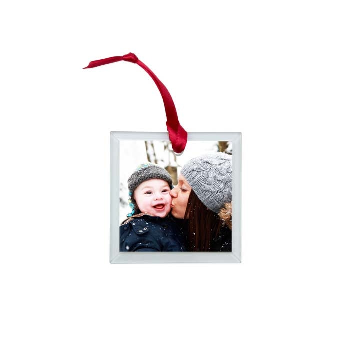 Square Glass Ornament